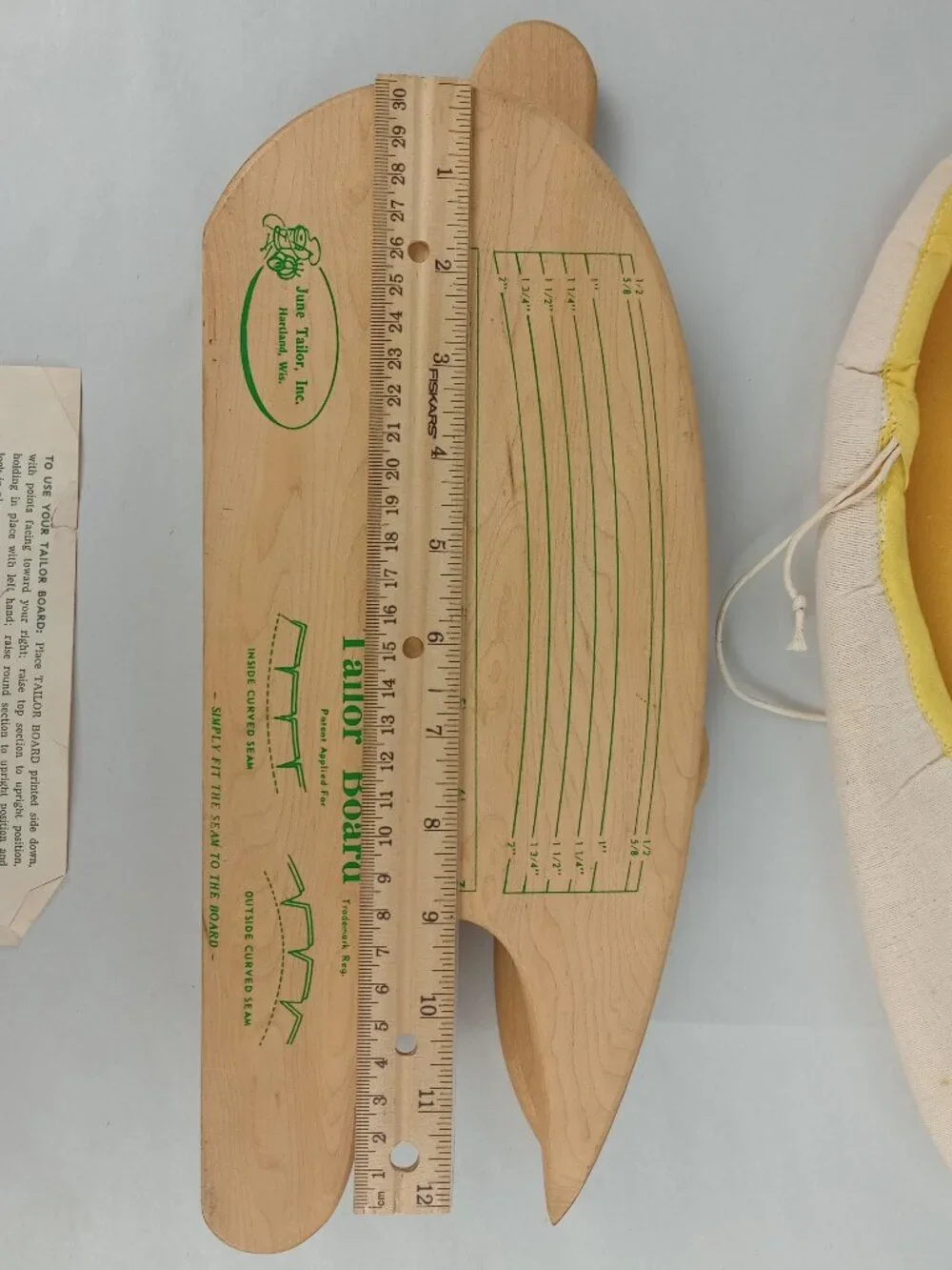 VTG June Tailor Inc. Tailor Board Seamstress‎ Folding Pressing Board With Cover